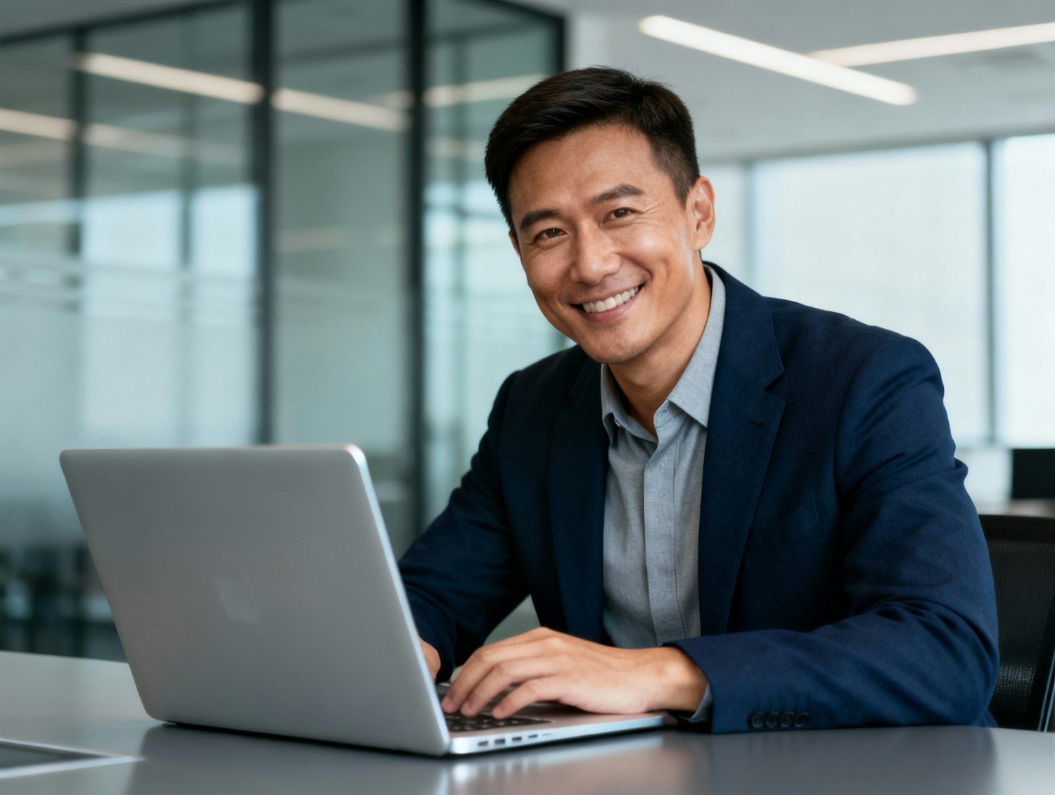 A person interacting with a CRM software interface on a computer, symbolizing the essential technical skills appointment setters need to manage leads and schedules.