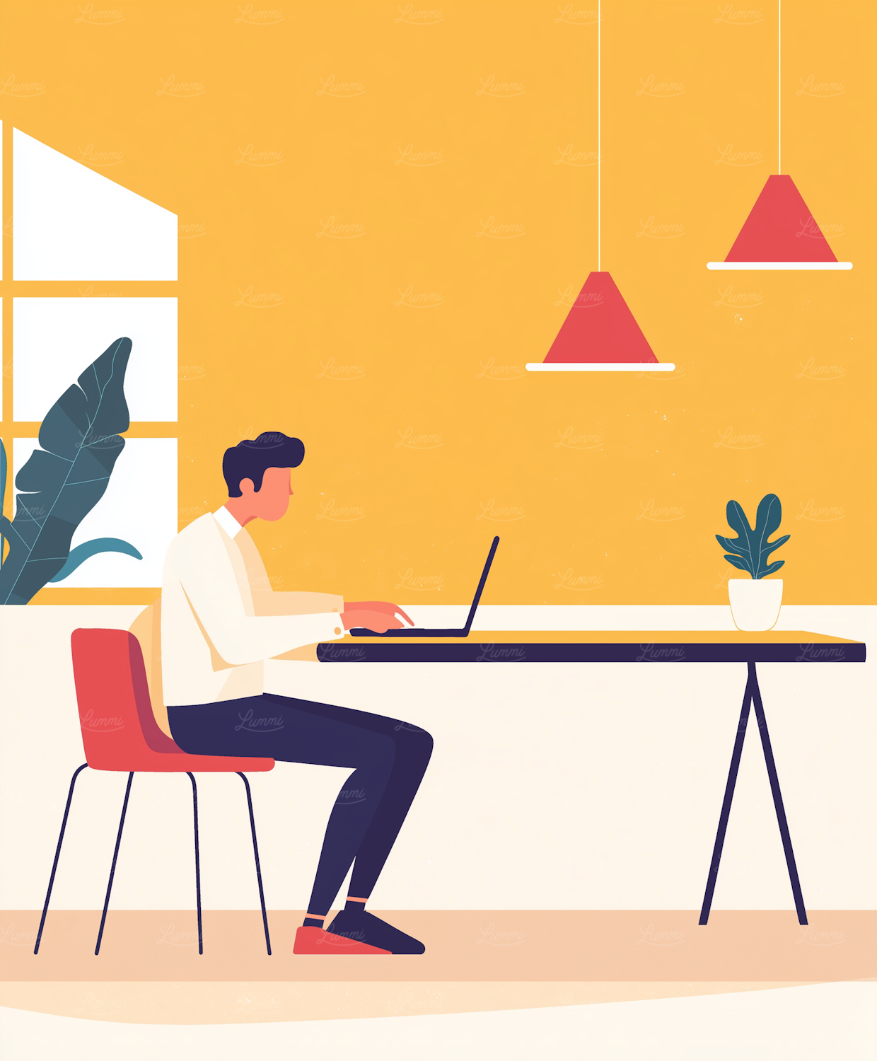 Illustrating the flexibility of remote work, a core benefit of appointment setting roles in tradeline sales.