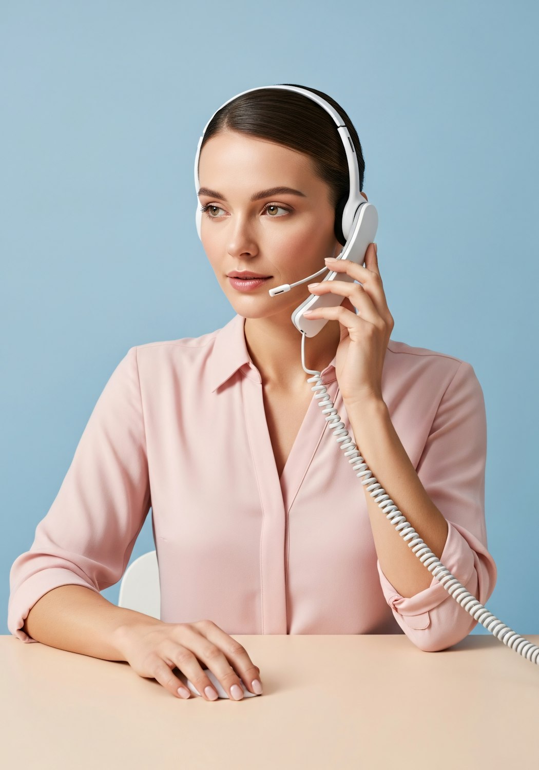 A smiling remote sales professional happily working on their laptop, reflecting the positive outcomes of improved email deliverability and booked appointments.