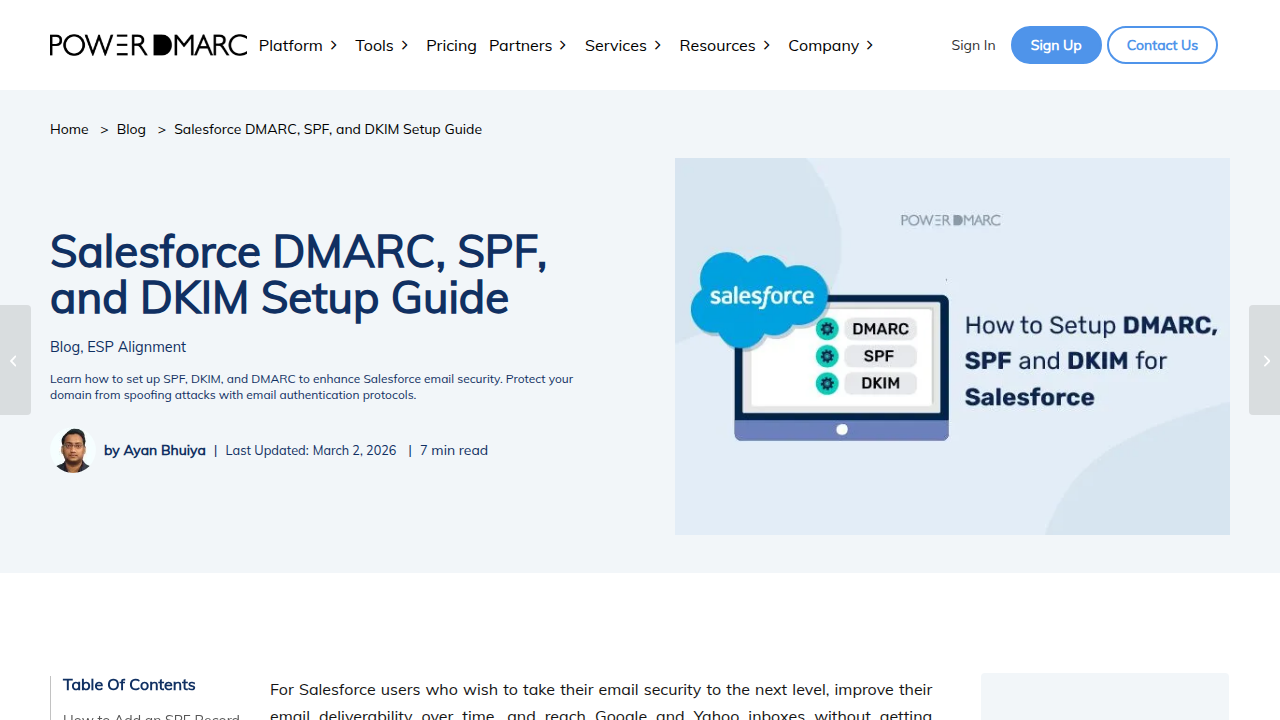A screenshot of the PowerDMARC platform, showcasing its features for DMARC analysis and SPF/DKIM setup verification.